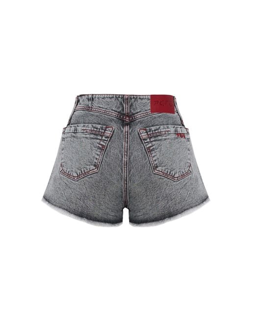 Pcfg Gray Cotton Faded Super Mini Short