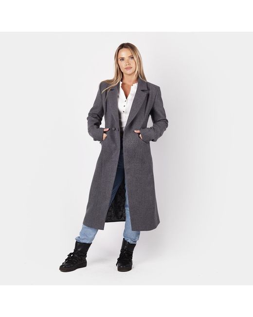 Mandragora Gray Classic Wool Coat