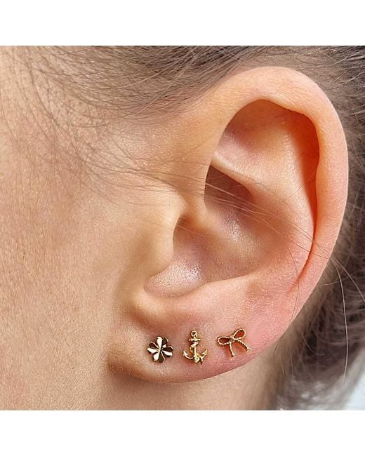 Lee Renee Metallic Anchor Earrings
