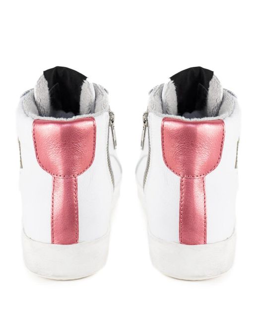 Keith Scarrott Shoes White Minimo Hi-Top Trainer