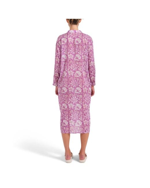 Tiger and the Monkey Purple The Lulu Shirtdress