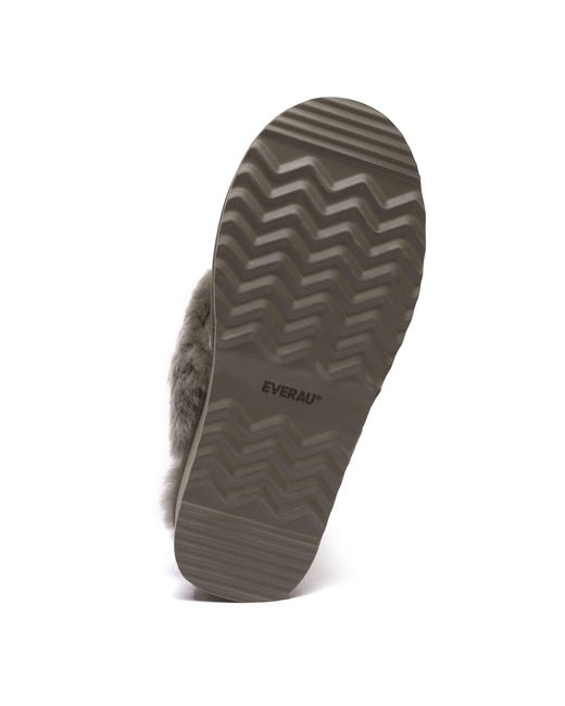 EverAu Australia Brown Wagtail Removable Strap Platform Slippers