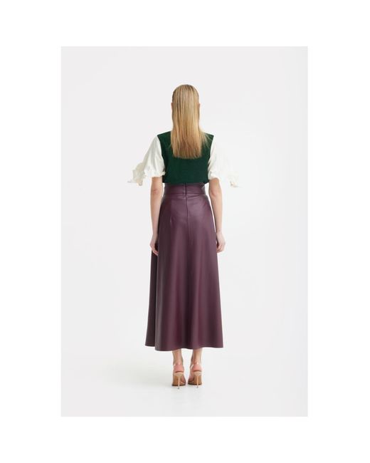 Julia Allert Green Lurex Knit Top With Adjustable Satin Sleeves
