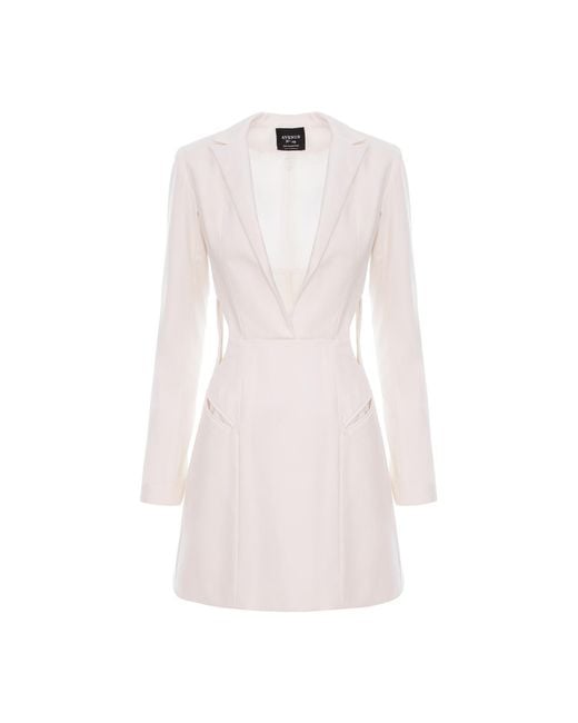 AVENUE No.29 Pink Cut-Out Blazer Dress