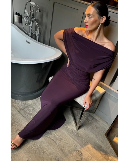 Atom Label Purple Platinum Gown