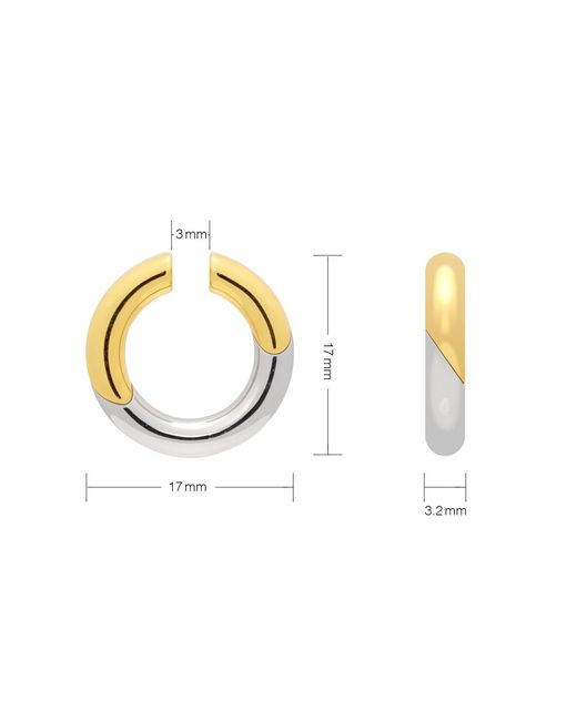 Meulien Metallic And Bi-Color Ear Cuff