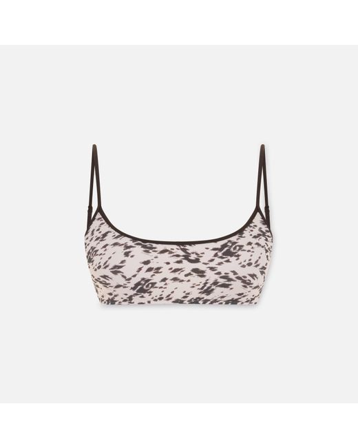 Pcfg Brown The Solar Reflections Scoope Bikini Top