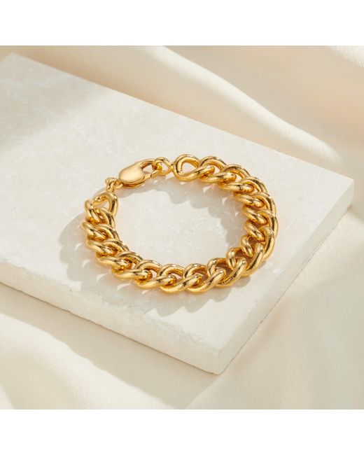 Posh Totty Designs Metallic Heavy Plated Curb Chain Bracelet