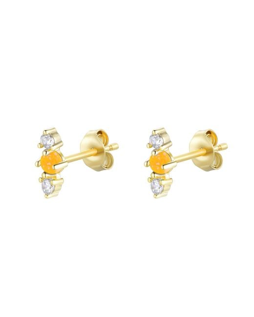 KAMARIA Blue Stars Align Opal Cluster Stud Earrings