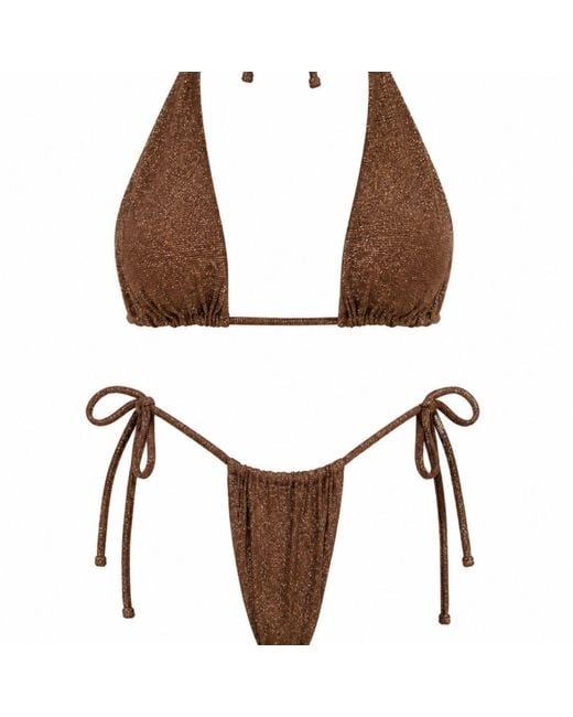Live Kolibri Brown Bronze Shimmer Bikini