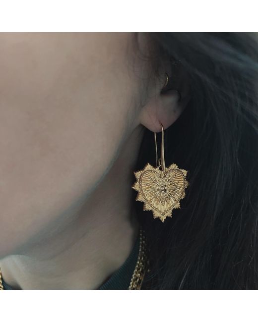 IN CAUDA VENENUM Brown Freya Earrings