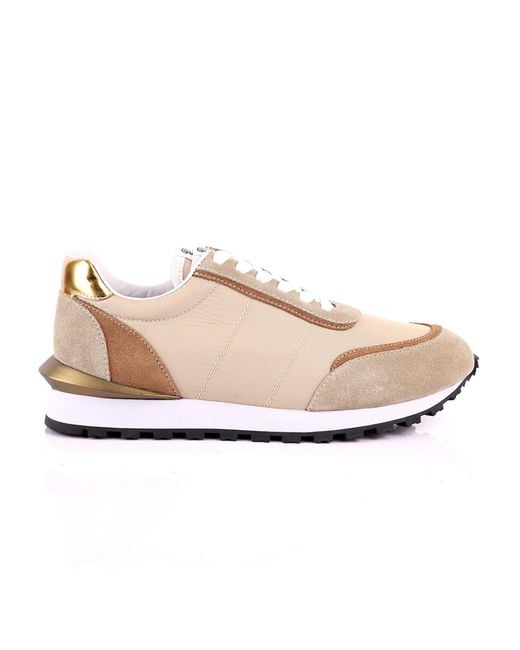 DAVID WEJ Natural Neutrals Boston Smart Trainers for men