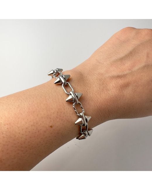 Jagged Halo Jewelry Metallic Barbie Chain Bracelet