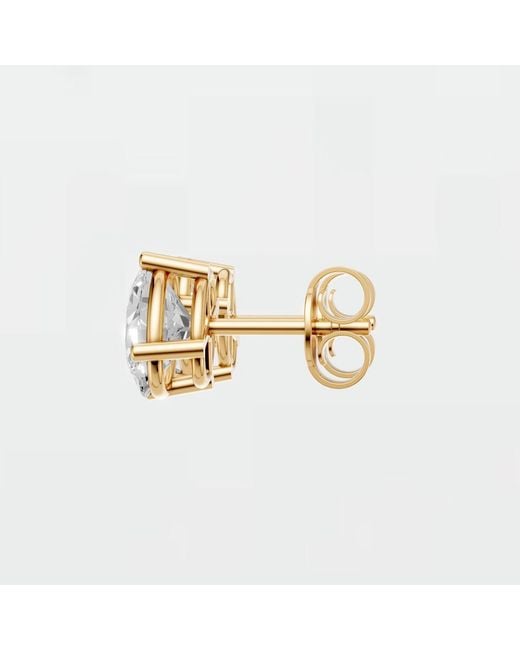 Aya Fine Jewelry White Everyday Oval Lab Diamond Stud Earrings