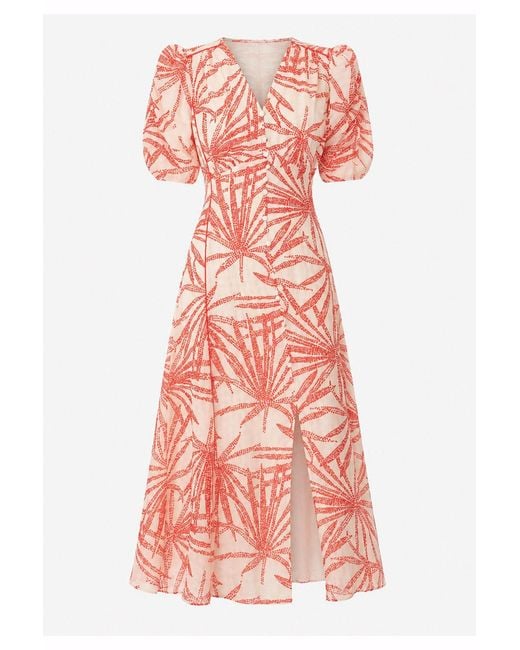 Exquise Red Adaline Midi Dress –