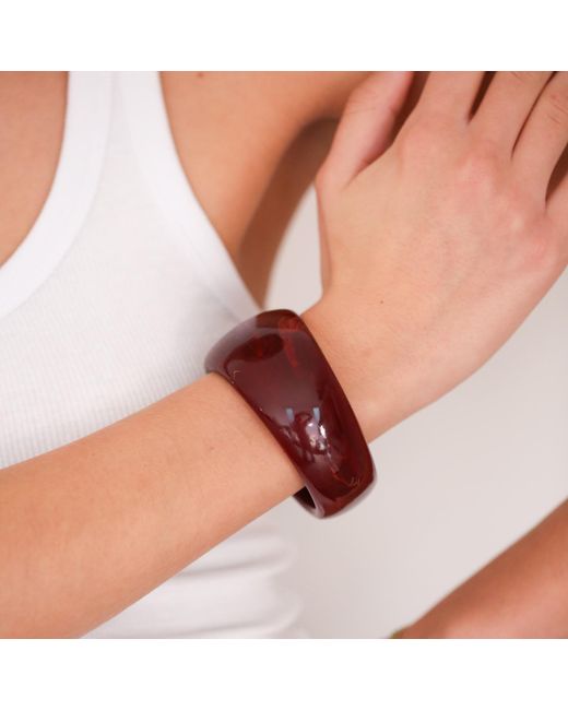 Miss Cecilia Red Molten Marble Bangle