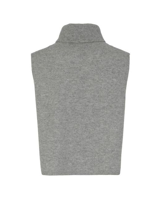 tirillm Gray Helene Cashmere Bib