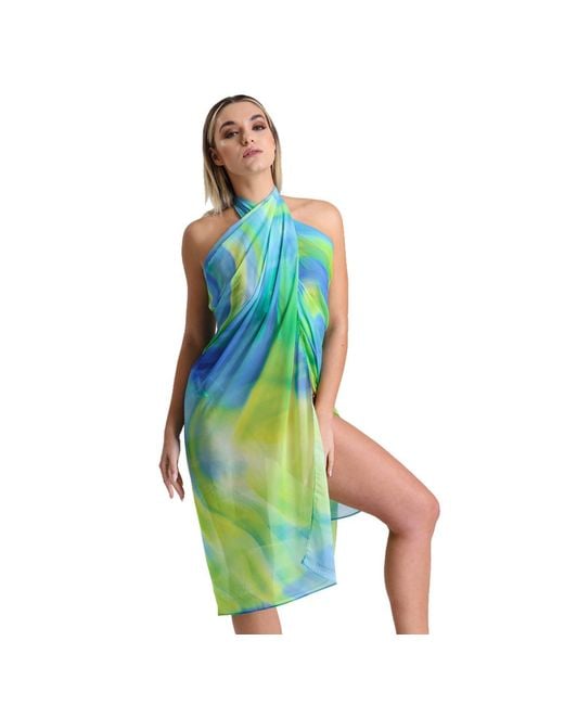 LOVEIST STORE Green Estera – & Abstract Sheer Beach Sarong