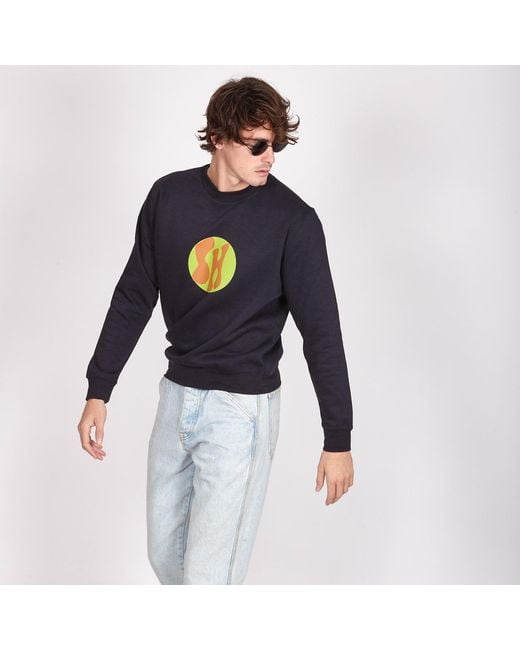 SOHUMAN Blue Guer Organic Cotton Sweatshirt