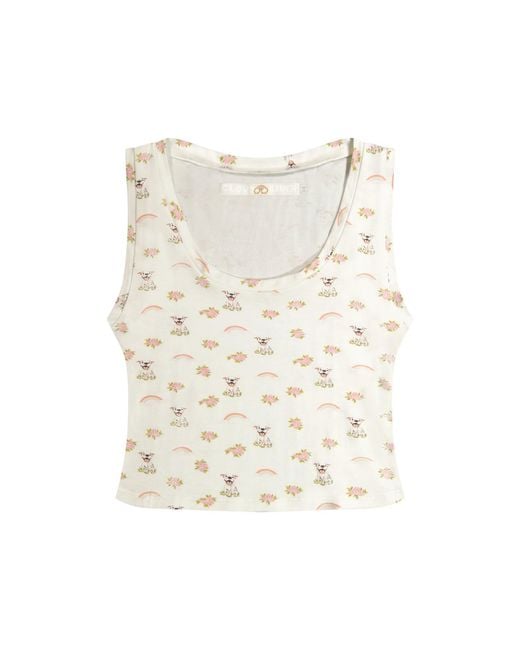Cloud Haven White Ditsy Tank