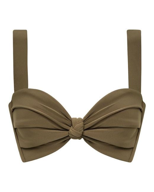 Montce Green Khaki Hayden Bikini Top