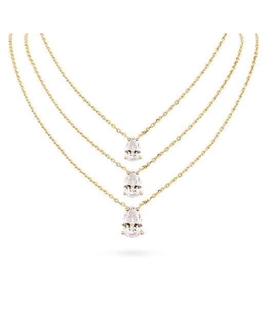 SALLY SKOUFIS Metallic Pure Droplet Necklace With Rutile
