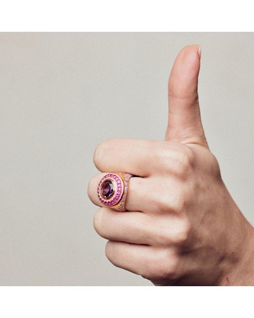 Après Youth Pink Firework Statement Ring Ruby
