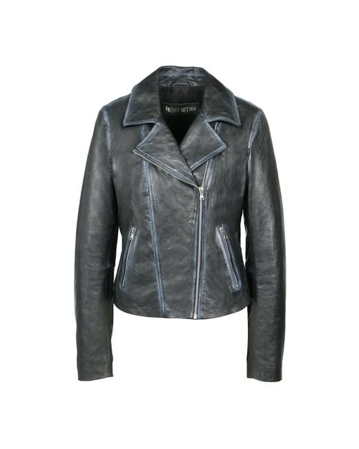Freaky Nation Black Used Leather Biker Jacket Star