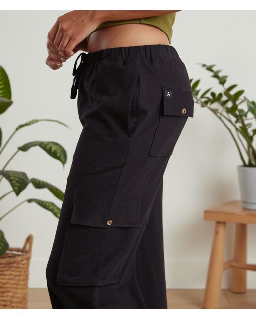 Known Supply Black Organic Cotton Cargo Pants