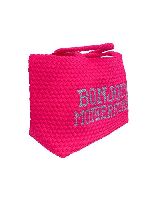 Lilly Loves Pink Bonjour Motherfuckers Neon Bag