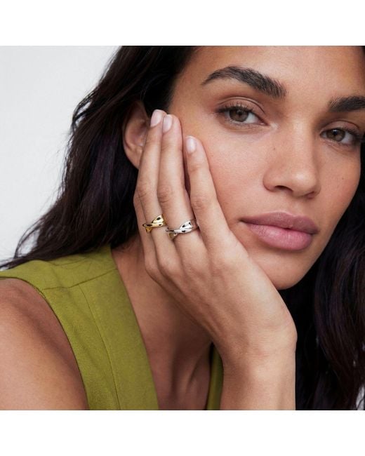 Sif Jakobs Jewellery Metallic Ring Foglia