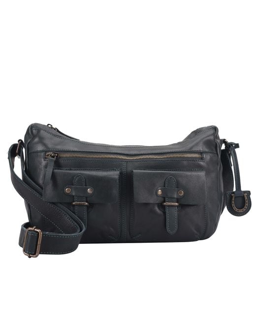 Lloyd Baker Black Loulia Leather Crossbody Bag