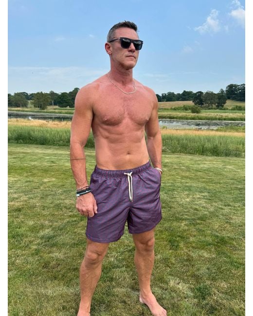 Bdxy Studio Purple The Extra Swimshorts Repeat for men