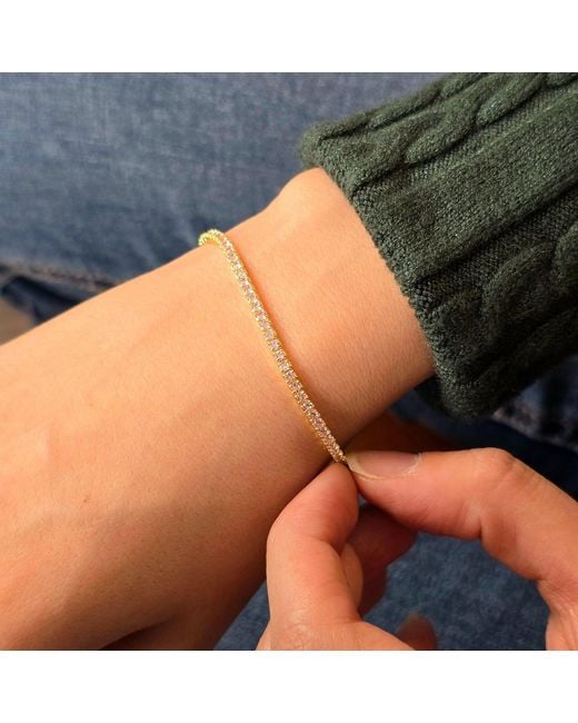 Harfi Metallic Tourmaline October Birthstone Tennis Bracelet
