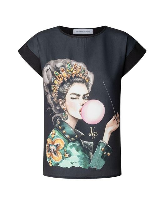 The Extreme Collection Blue Short Sleeve T-Shirt Printed