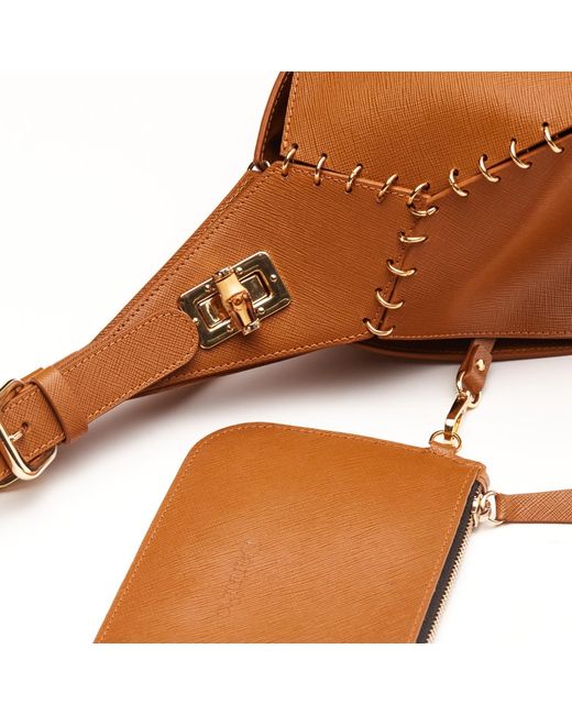 Danni Ro Black Virginia Rhombus Bag