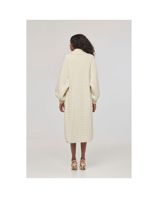 The Extreme Collection Natural Neutrals Ecru Long Knit Cardigan Dominic