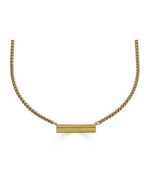 Loni Paul Jewelry Metallic Matte Bar Necklace
