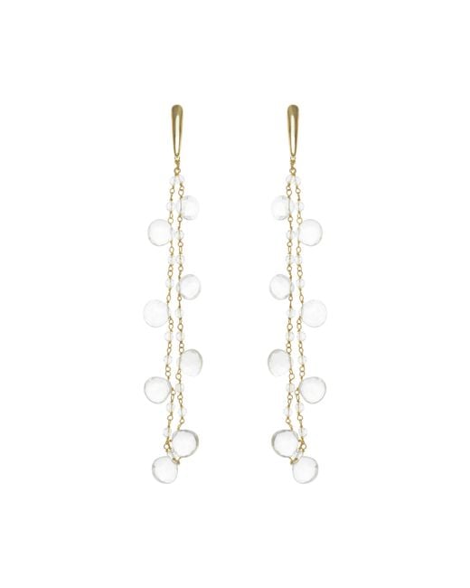 Lavani Jewels White Helene Crystal Earrings