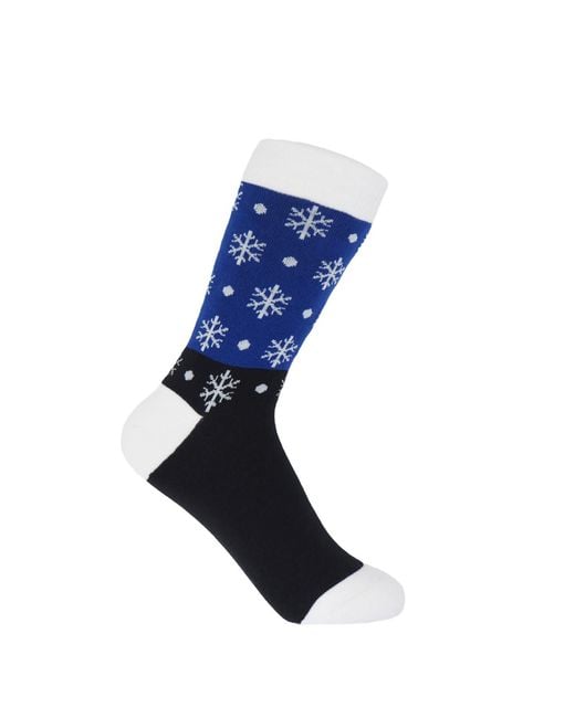 Peper Harow - Made in England Green Snowflake & Grid Socks Bundle
