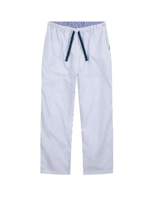 Lounge Blue Soft, Breathable Organic Brushed Cotton Loungewear Trousers