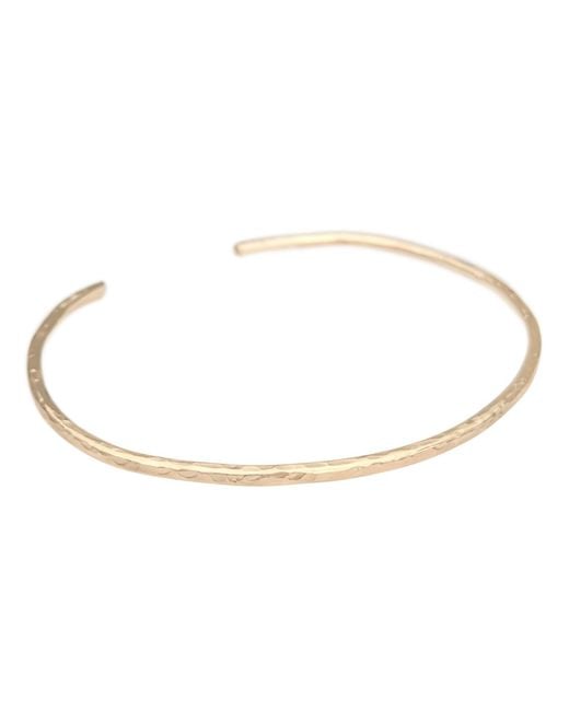 Kiri & Belle Metallic Eva Hammered Filled Cuff Bracelet