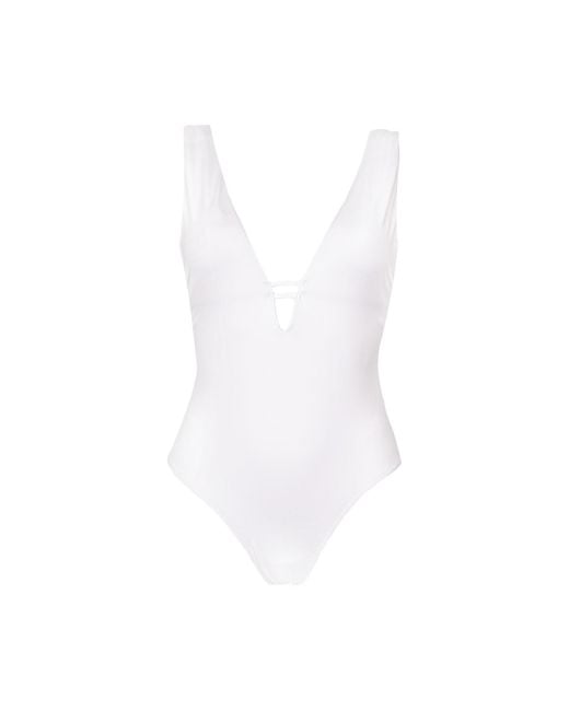 Aulala Paris White Miss Charming One-Piece Swimsuit