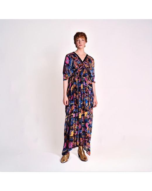 Any Old Iron Blue Rodeo Kaftan Dress