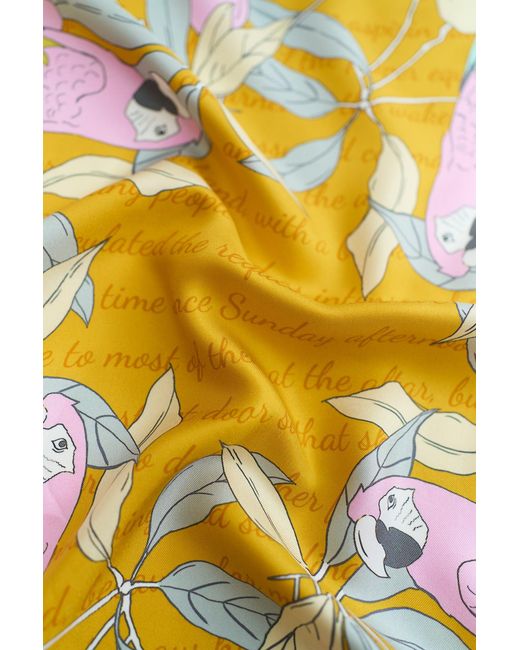 Lost Pattern Metallic El Amor Silk Bandana