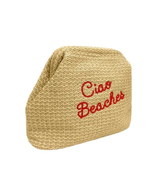 Lilly Loves Natural Neutrals Ciao Beaches Straw Beach Pouch