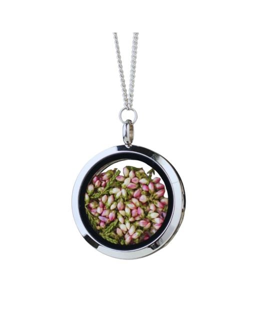 My Little Nature Black Necklace With Natural Flowers