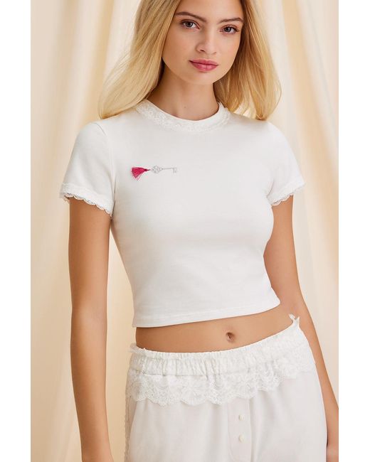 Scarlett Gasque White Daydream Secret Tee