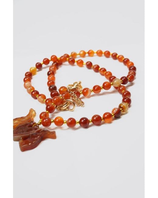 Natalia Petruch Red Mystic Rabbit Necklace