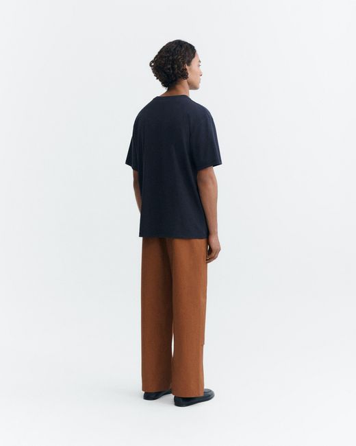 Thinking Mu Blue Straw Camp Aaron T-Shirt for men